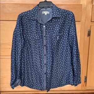 Smash men’s long sleeve shirt denim